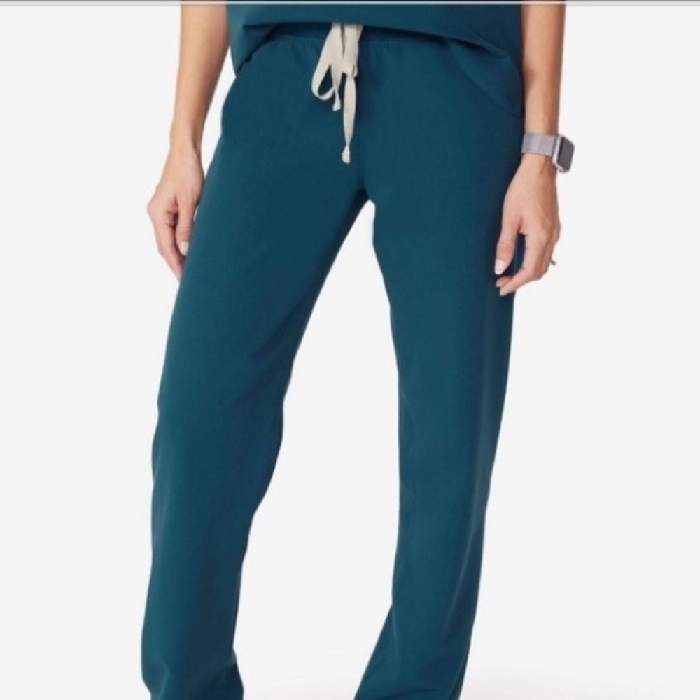 Figs Livingston Basic Scrub Pants Caribbean Blue XS